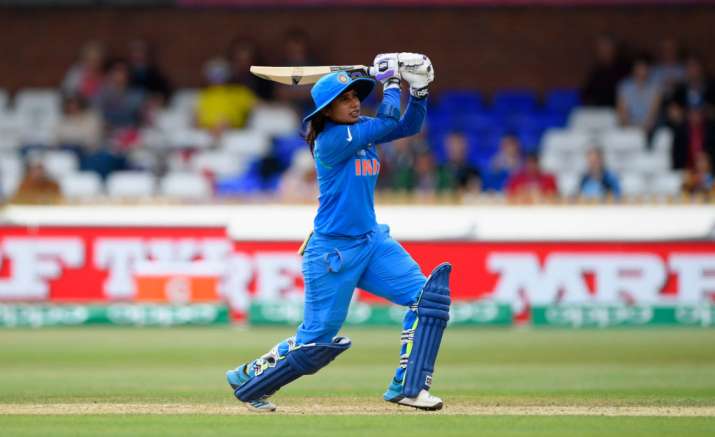 Mithali Raj hits out during the ICC Women's World Cup 2017
