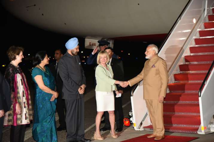 PM Modi arrives in US on the second leg of three-nation