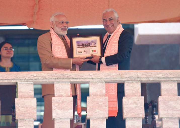 Modi presents OCI card to Portugal's Indian-origin PM Costa