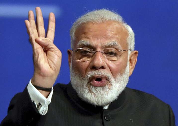 PM Narendra Modi speaks at an event in Russia