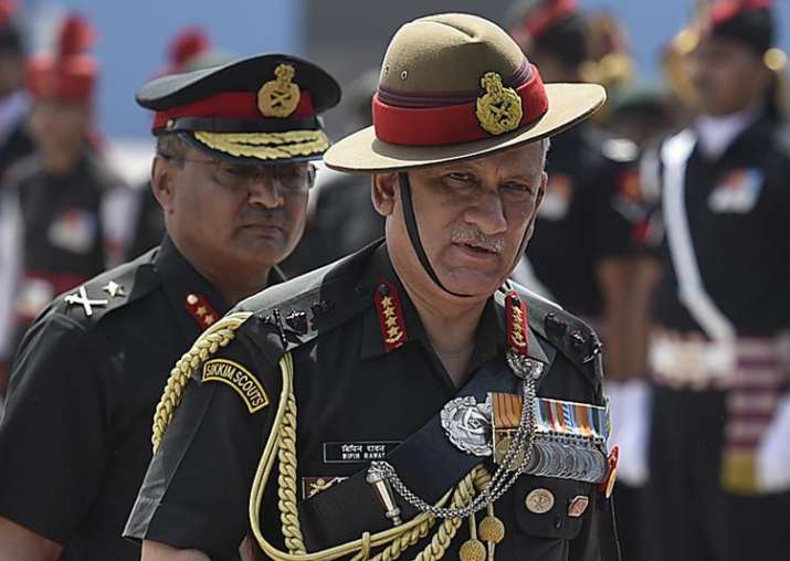 File pic of Indian Army Chief General Bipin Rawat