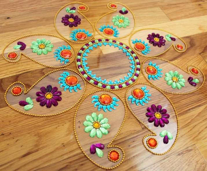 India Tv - Rangoli design