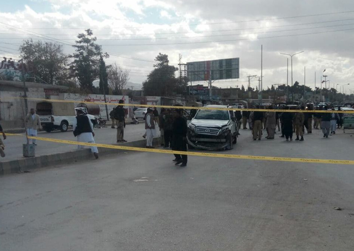 Four killed, 19 injured in explosion on Quetta's Sariab road Four killed, 19 injured in explosion on Quetta's Sariab road