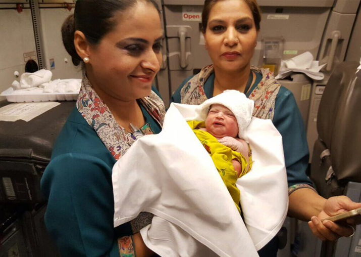 Welcome to the world! Woman gives birth on PIA flight Welcome to the world! Woman gives birth on PIA flight