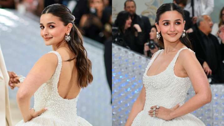 Met Gala 2023 Alia Bhatt Makes Dreamy Debut In White Embellished