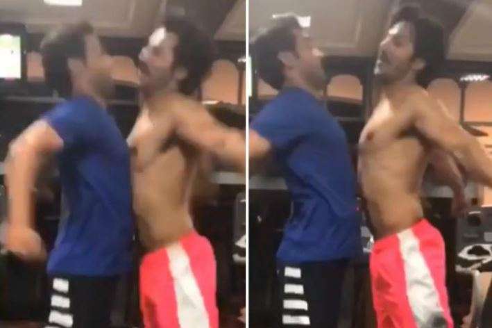 This Is How Varun Dhawan And Rajkummar Rao Greet Each Other At Gym