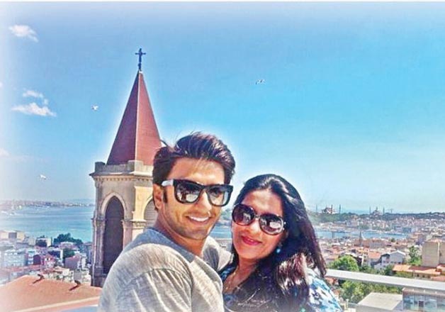 India Tv - Ranveer Singh with his mother