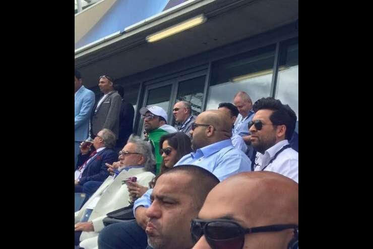 Vijay Mallya spotted in stands watching India vs Pakistan match at Edgbaston