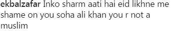 শাড়ি পরেছেন, ইদের উল্লেখ করেননি, সোশ্যাল মিডিয়ায় ছবি পোস্ট করে ধিক্কৃত সোহা আলি খান