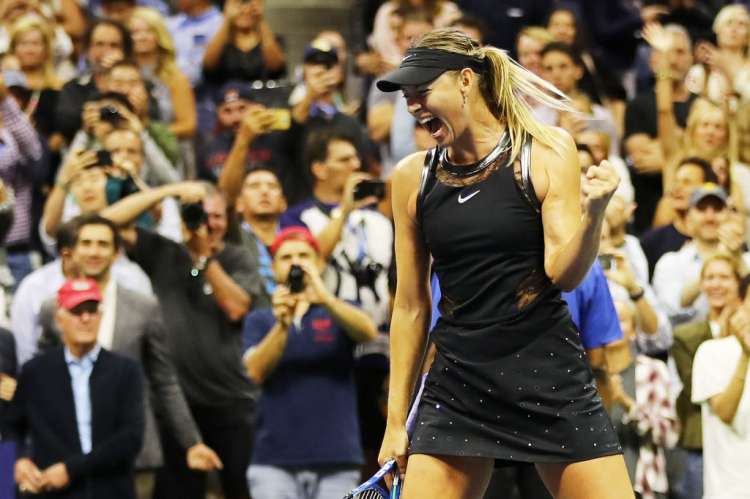 Sharapova battles past Kenin to reach fourth round in NY Sharapova battles past Kenin to reach fourth round in NY