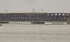 New Delhi: A view of the swollen Yamuna river as its water