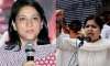 Congress leader Priya Dutt (left) and Bharatiya Janata