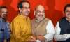 BJP President Amit Shah wih Shiv Sena chief Uddhav