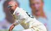 A still Nathan Lyon from the 1st Test vs SL.
