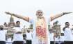 Mysore: PM Modi performs yoga to celebrate the 8th
