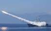 A Cheng Kung class frigate fires an anti air missile as