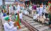 rail roko protest, farmers,