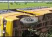 Andhra Pradesh, School bus overturns in Nellore, two children sustain minor injuries, Andhra Pradesh