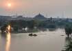 Swollen Yamuna river following Monsoon rains, in New Delhi,