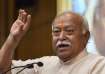 RSS Chief Mohan Bhagwat speaks during a book launch