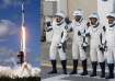 SpaceX Crew5 astronauts, from left, Anna Kikina, of Russia,