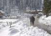 Leh town in Ladakh recorded a low of minus 7.8 degrees