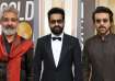 Ram Charan, Jr NTR and Rajamouli at Golden Globe Awards 2023