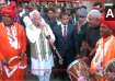 Vice President Dhankhar and Haryana CM Khattar at Surajkund