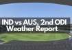 IND vs AUS, 2nd ODI: Weather Report