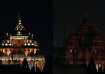 Earth Hour observed at Akshardham temple, Delhi
