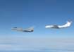 RAF and German Air Force Typhoons intercept a Russian