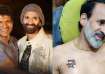Raghvendra gets a tattoo of his brother Puneeth Rajkumar on his chest