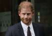 Prince Harry as he stepped into the courtroom witness box