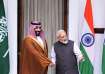 Indian Prime Minister Narendra Modi, right, shakes hand