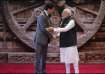 PM Modi with his Canadian counterpart Justin Trudeau at the