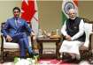 Canada PM Justin Trudeau with Prime Minister Narendra Modi