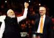 Australian Prime Minister Anthony Albanese with his Indian