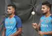 Shivam Mavi and Umran Malik during the T20I series against