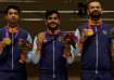 India team in men's 50m Rifle 3 Positions Team Men's Final