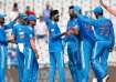 Indian team celebrating against Australia in 2nd ODI on Sep
