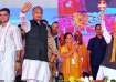 Rajasthan chief minister Ashok Gehlot with party leader