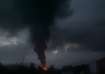 Smoke rising after fuel depot explosion near Stepanakert,