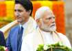 Indian Prime Minister Narendra Modi and his Canadian