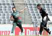Mustafizur Rahman in action during 1st ODI vs New Zealand