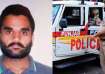 Goldy Brar (L) and Punjab Police (R). 