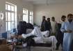 People who were wounded in the blast were shifted to a
