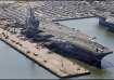 USS Dwight D Eisenhower in Norfolk, Virginia.