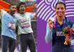 Neeraj Chopra, Kishore Kumar Jena and Lovlina Borgohain at