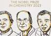 Scientists Moungi Bawendi (L), Louis Brus (C), Alexei