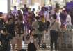Tourists evacuating from Bangkok’s Siam Paragon Mall